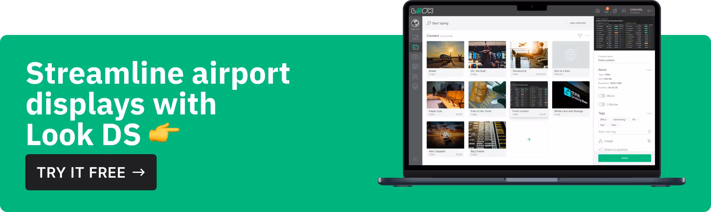 Try Look digital signage software