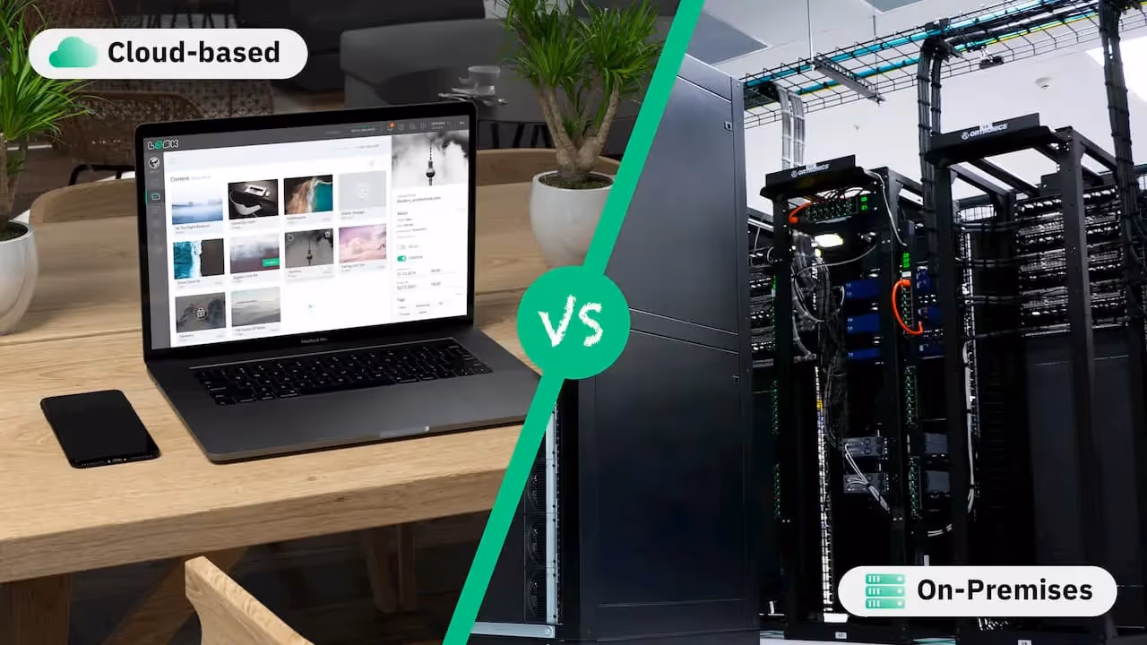 Cloud-Based vs. On-Premises Digital Signage Software: What to Choose and Why?