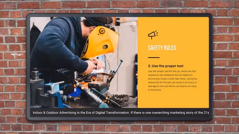 Why and How to Use Digital Signage in Plants and Factories