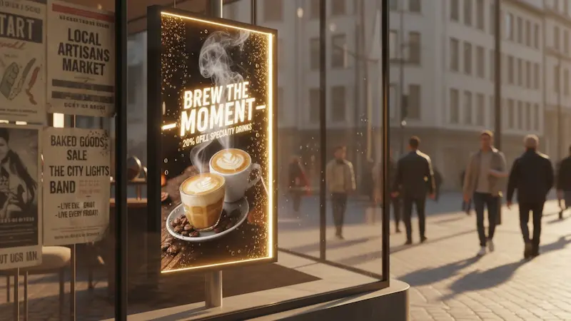 What Is a Digital Poster: Why and Where to Use It?