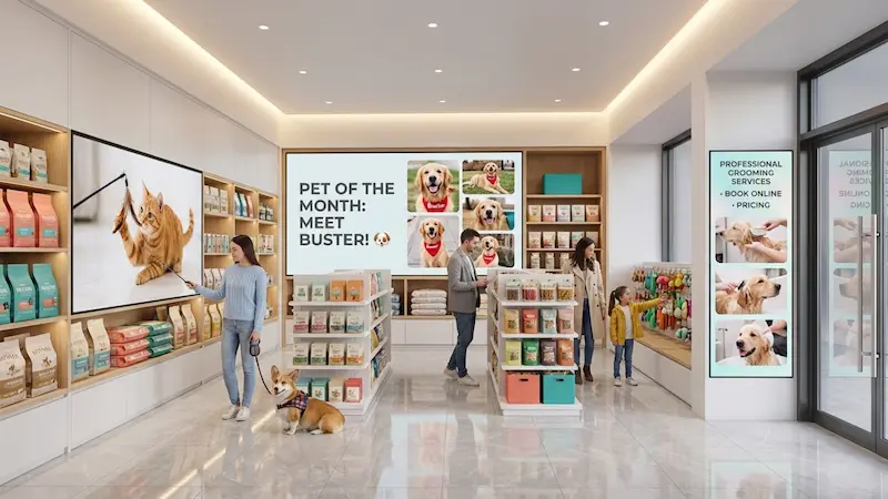 How Digital Signage Drives Pet Store Loyalty