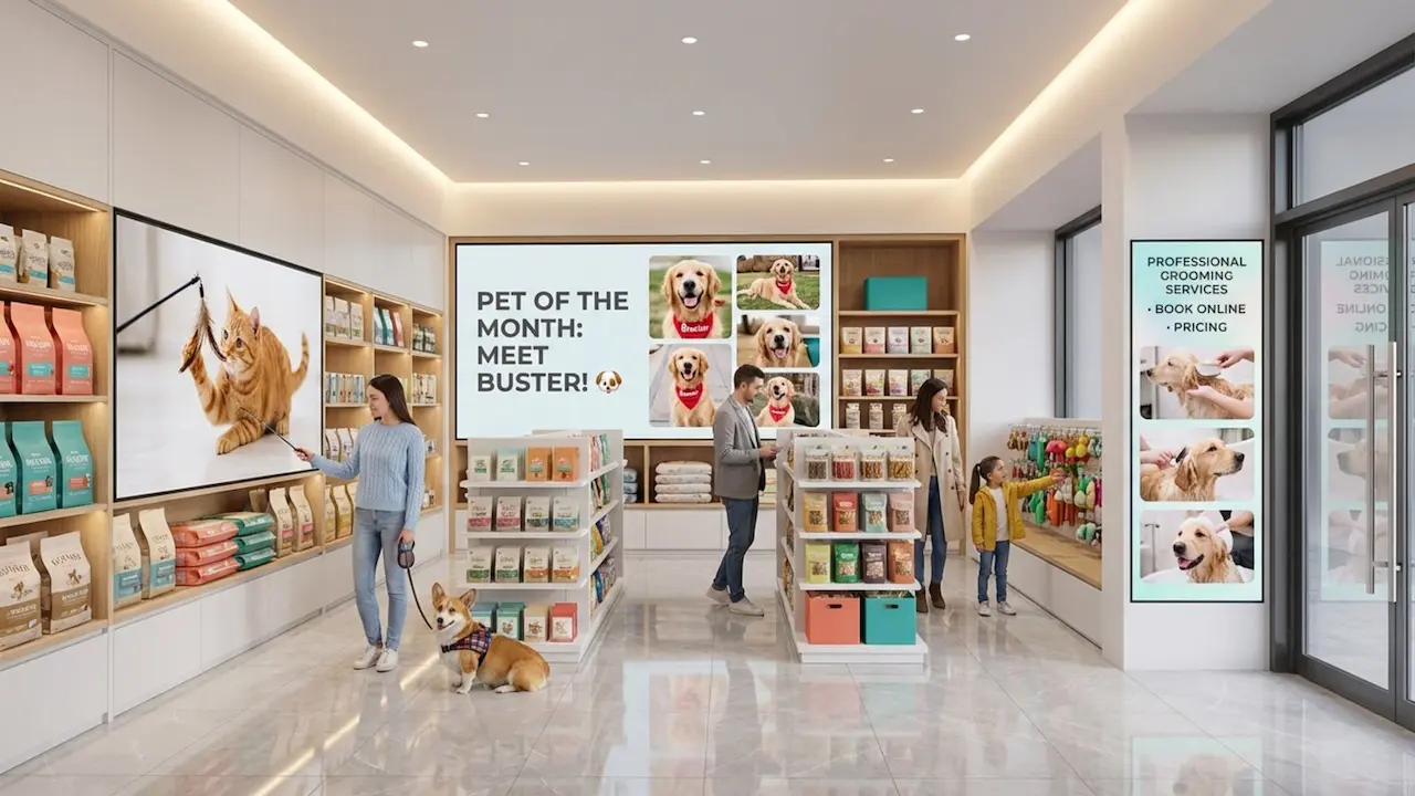 How Digital Signage Drives Pet Store Loyalty