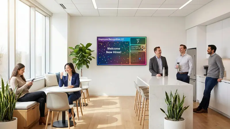 Measuring Breakroom Digital Signage Engagement