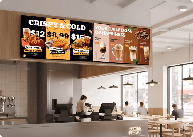 Beste Digital Signage-Software für Schnellrestaurants (QSR)