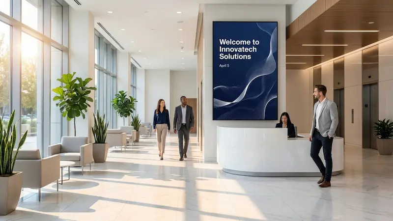 Lobby Digital Signage Content Rotation Tips