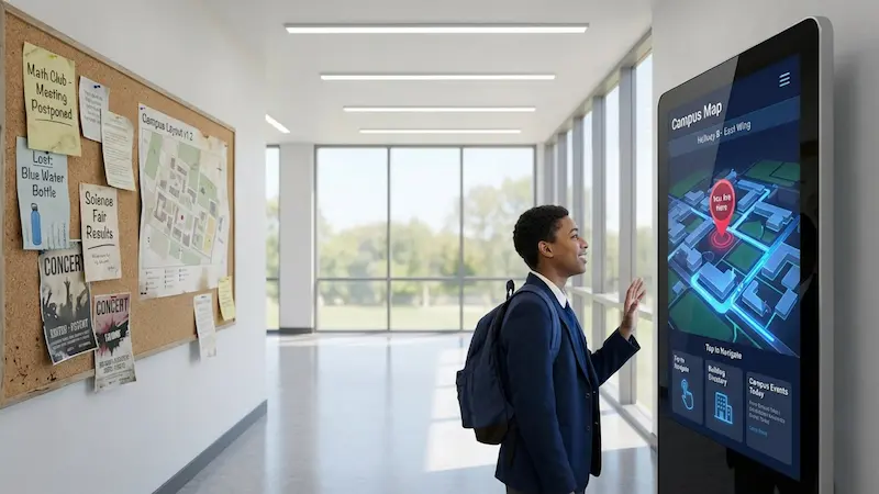 School Wayfinding With Digital Signage