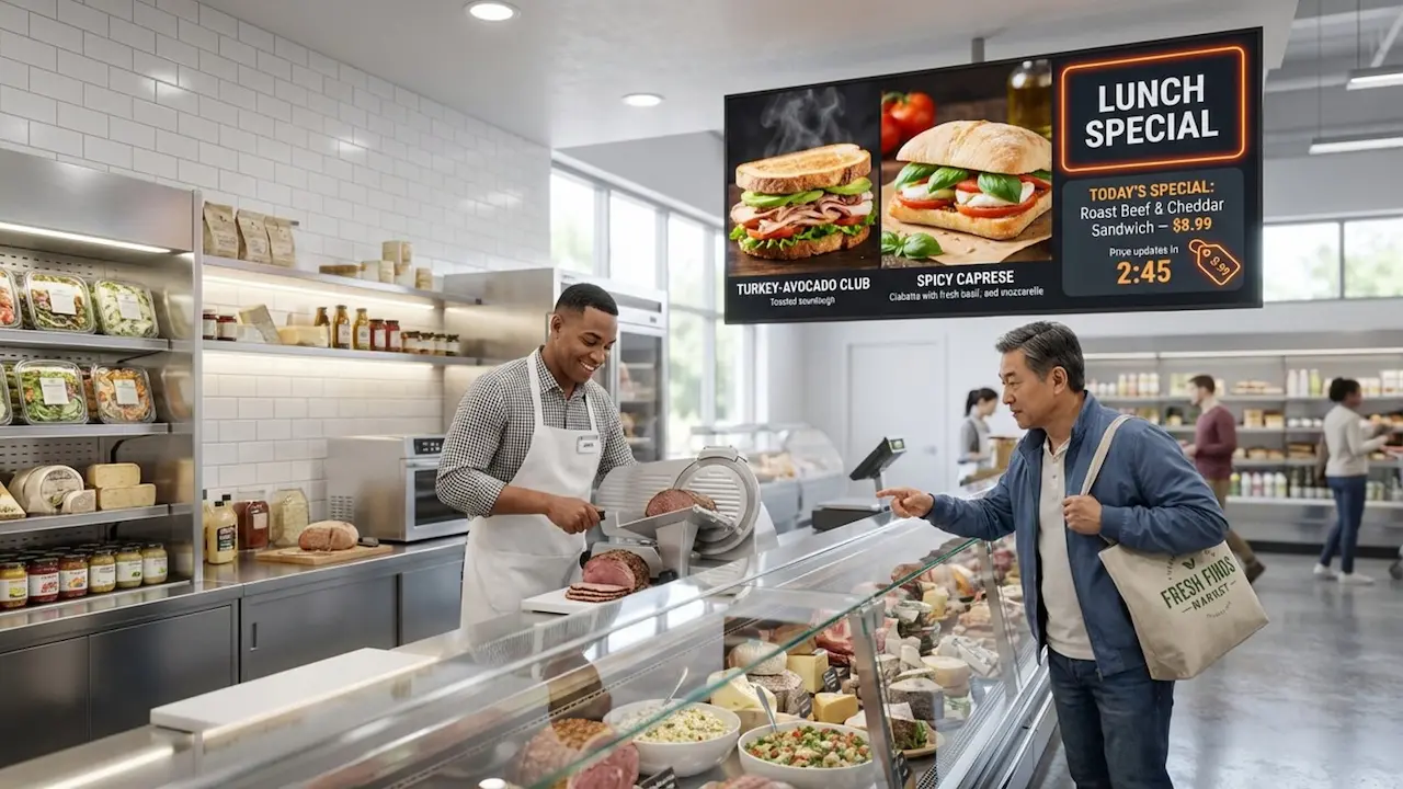 Grocery Digital Signage Promo Playbook