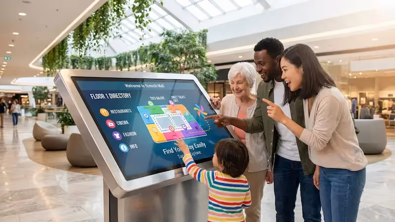 Better Mall Directory UX With Digital Signage