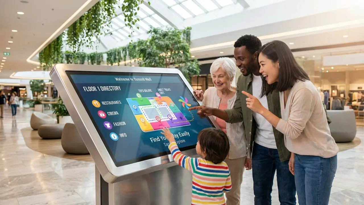 Better Mall Directory UX With Digital Signage