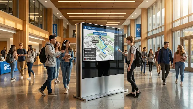 Campus Wayfinding With Digital Signage