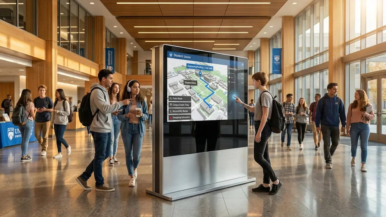 Campus Wayfinding With Digital Signage