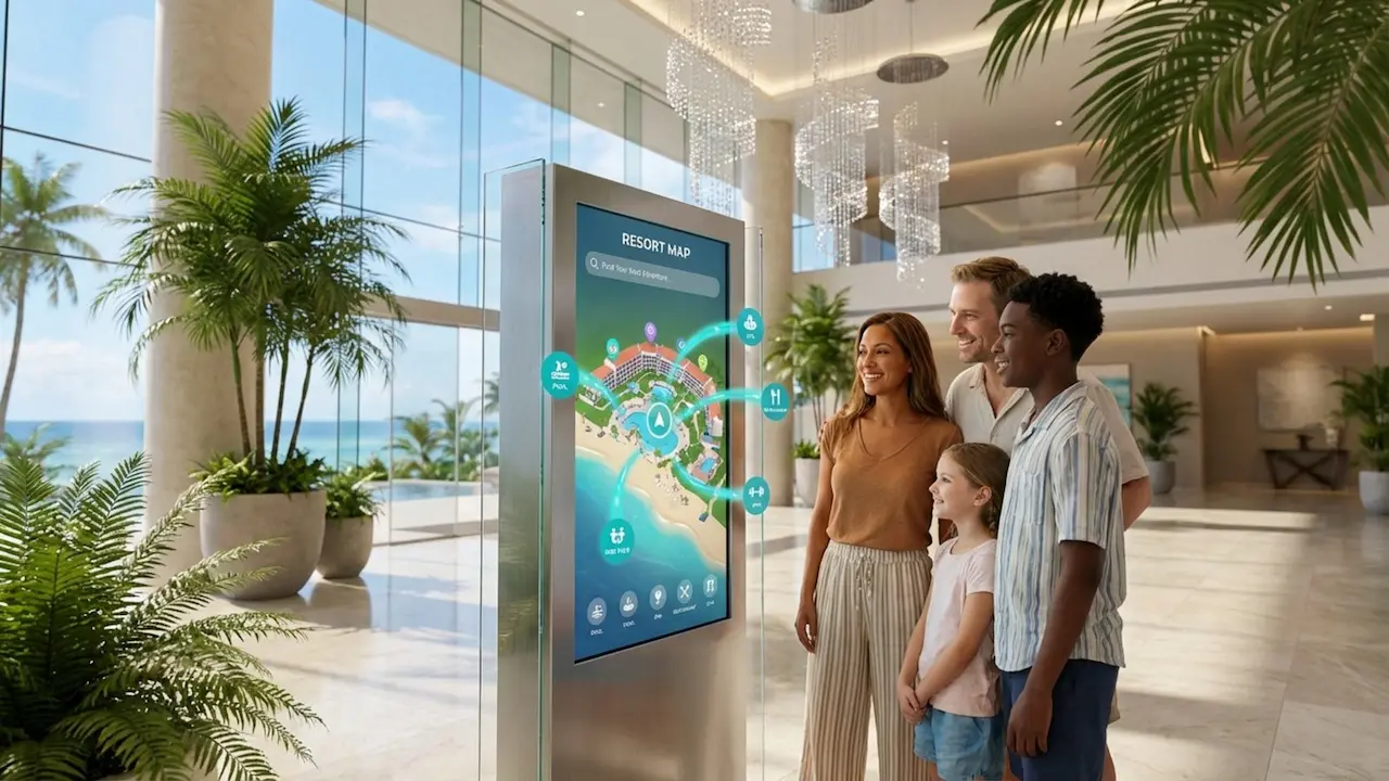 Resort Wayfinding With Digital Signage