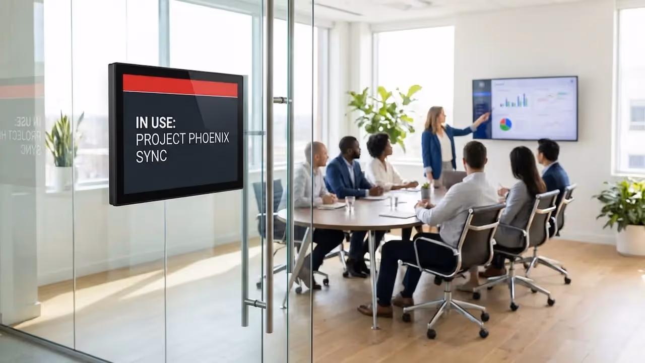 Meeting Room Utilization Tracking Through Digital Signage