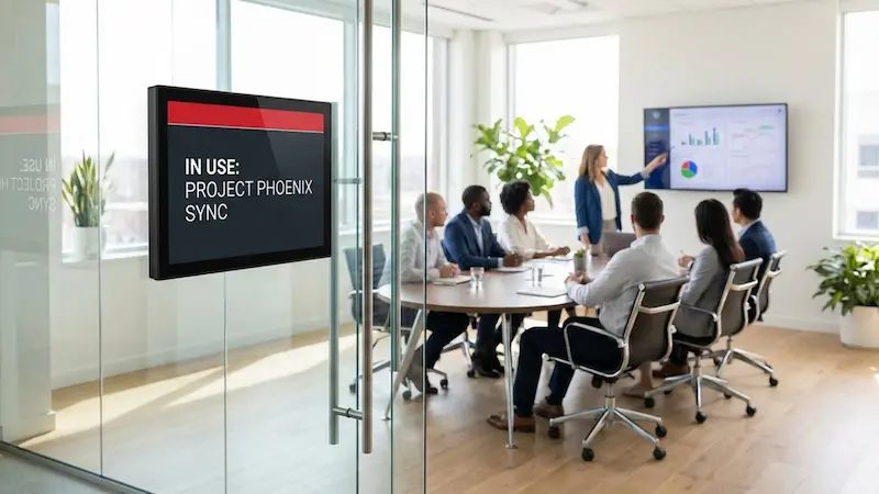 Meeting Room Utilization Tracking Through Digital Signage