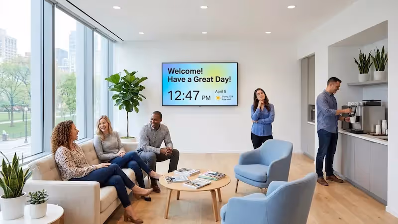 Breakroom Digital Signage Scheduling for Shift Workers