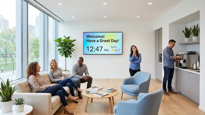 Breakroom Digital Signage Scheduling for Shift Workers