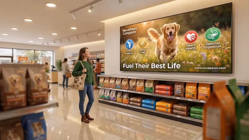 How Digital Signage Drives Pet Store Upsells?