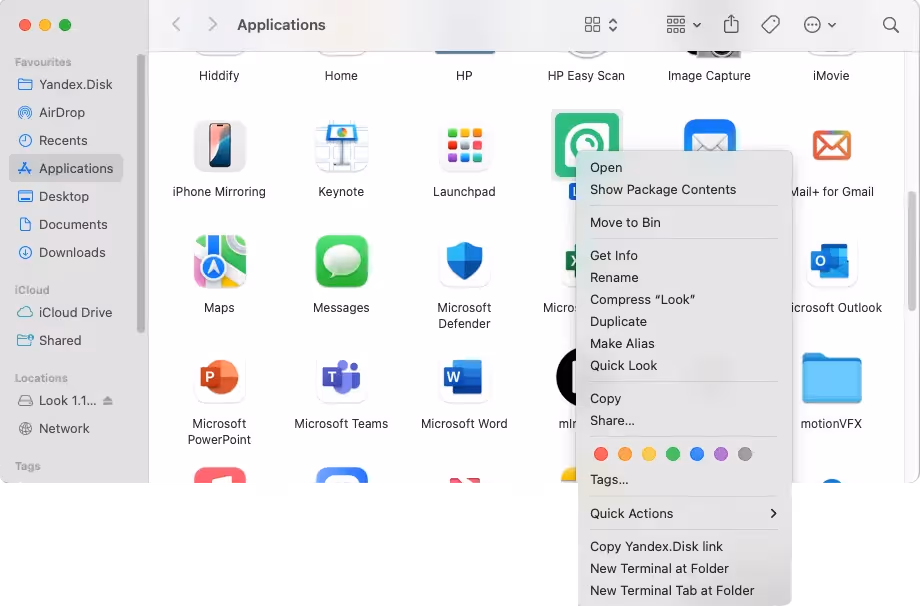 Uninstall Look Player