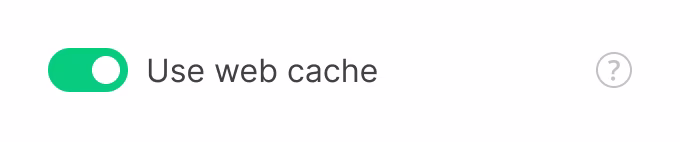 Web cache