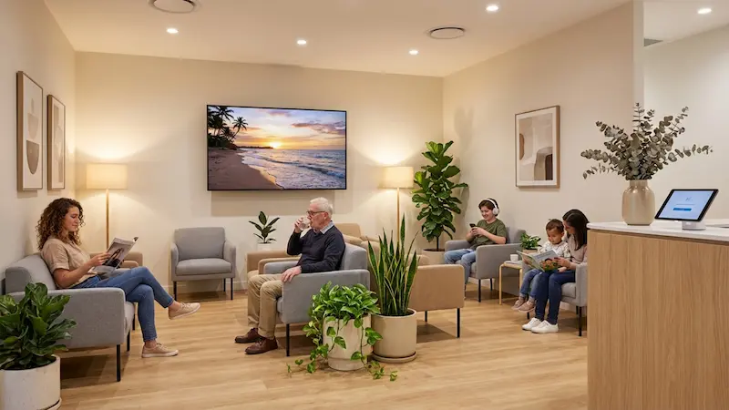 Dental Waiting Room Screens With Digital Signage