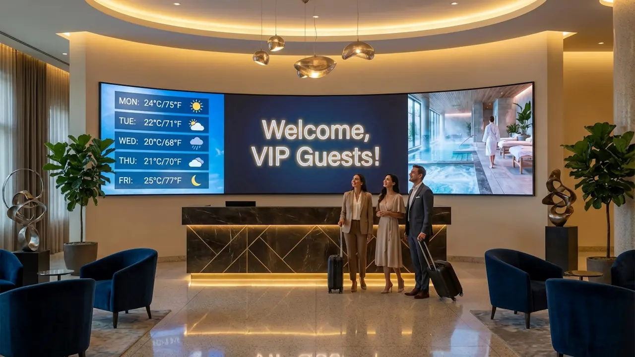 A Hotel Lobby Digital Signage Playbook
