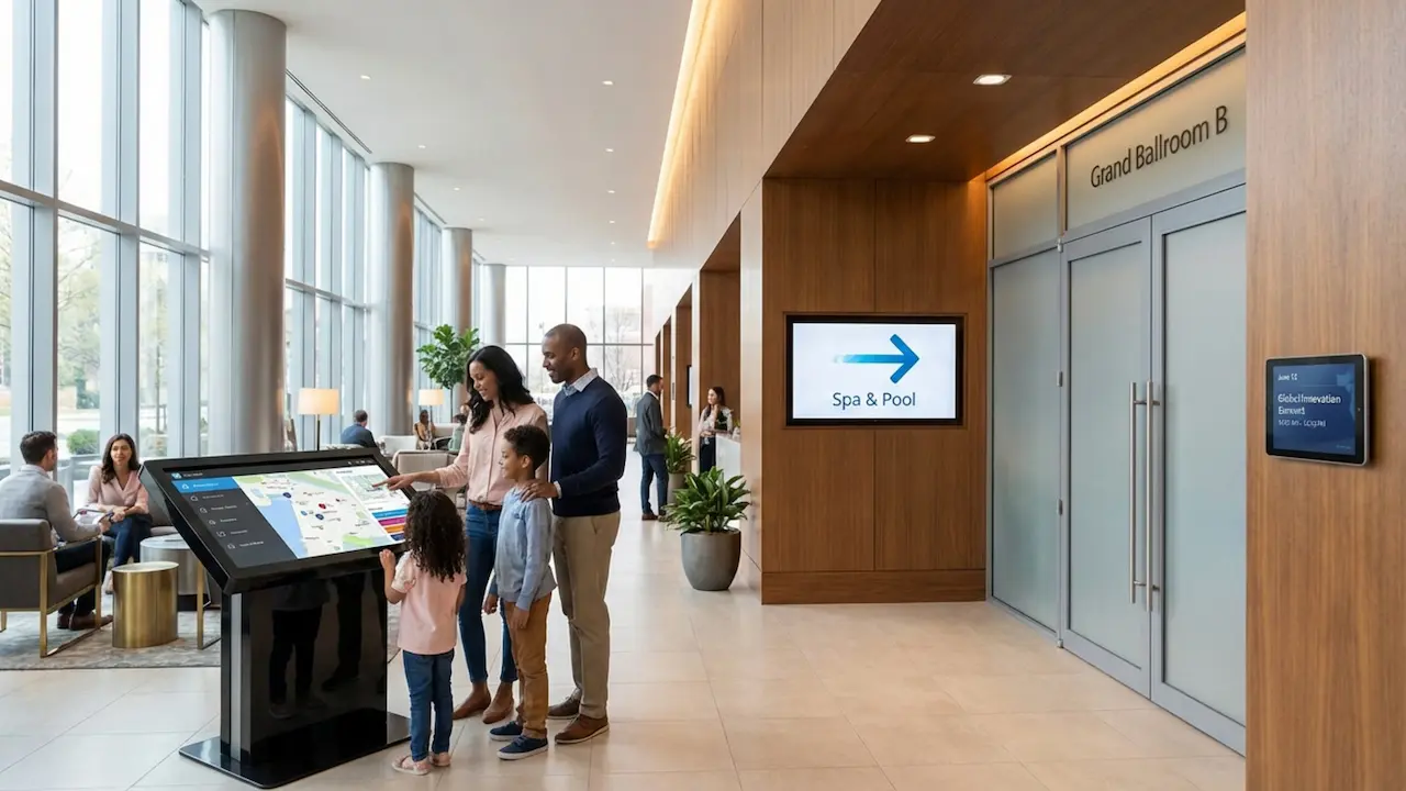 How Hotel Wayfinding With Digital Signage Improves Guest Experience