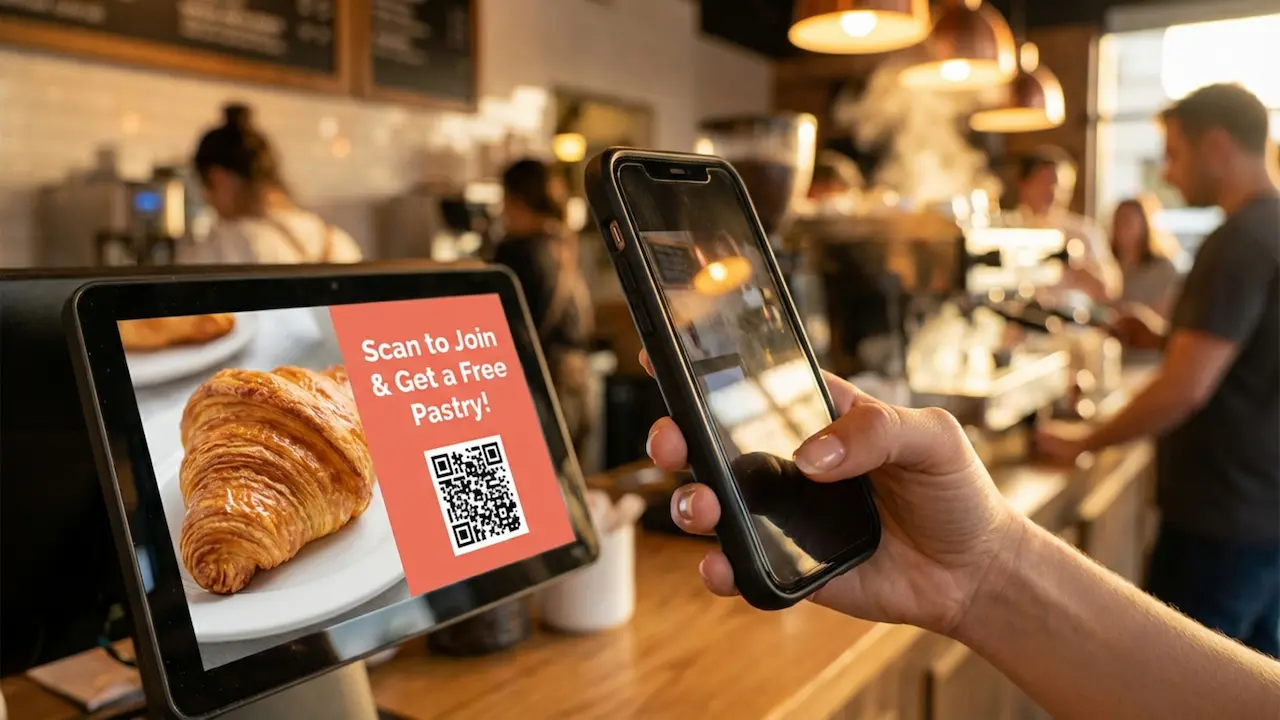 Cafe Loyalty Offers With Digital Signage