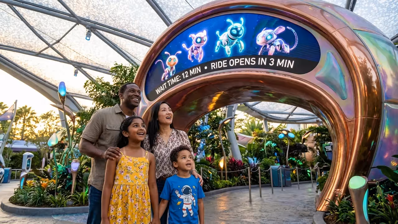 Theme Park Queue Ideas With Digital Signage