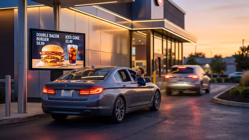 How Digital Signage Improve Drive-Thru Speed
