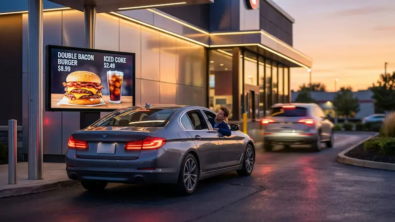 How Digital Signage Improve Drive-Thru Speed