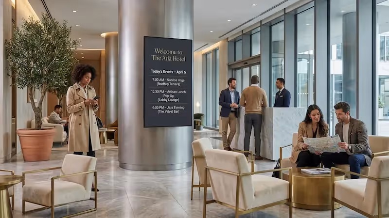 A Hotel Digital Signage Rollout Checklist