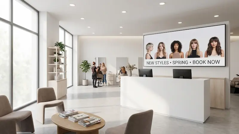 Beauty Salon Content Ideas for Digital Signage