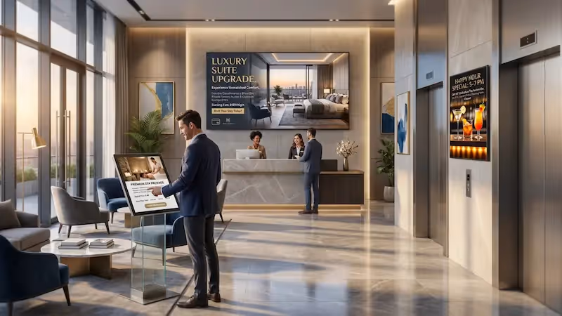 Hotel Upsells With Digital Signage