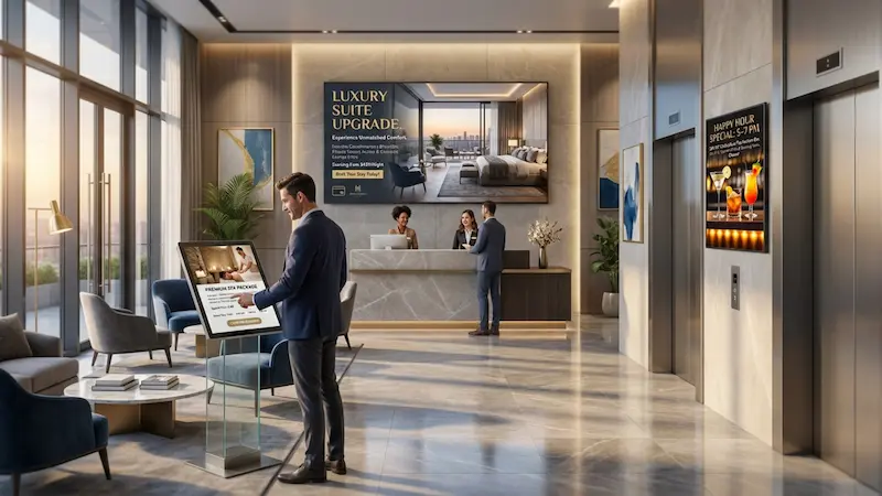 Hotel Upsells With Digital Signage