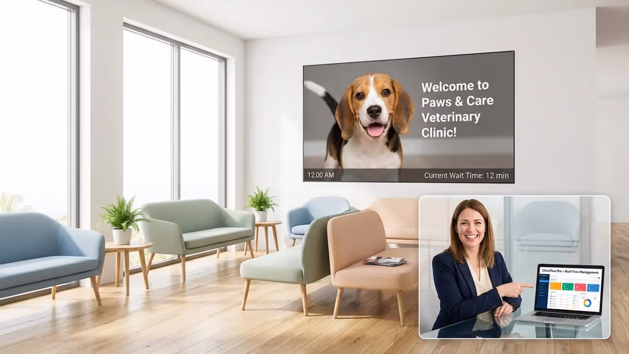 Digital Signage for Multi-Location Vet Clinics