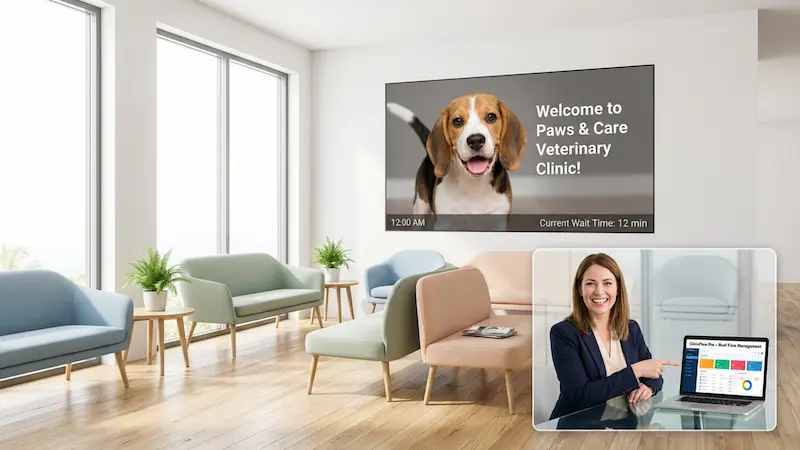 Digital Signage for Multi-Location Vet Clinics