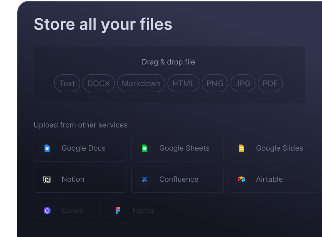 Store all your files in Almanac