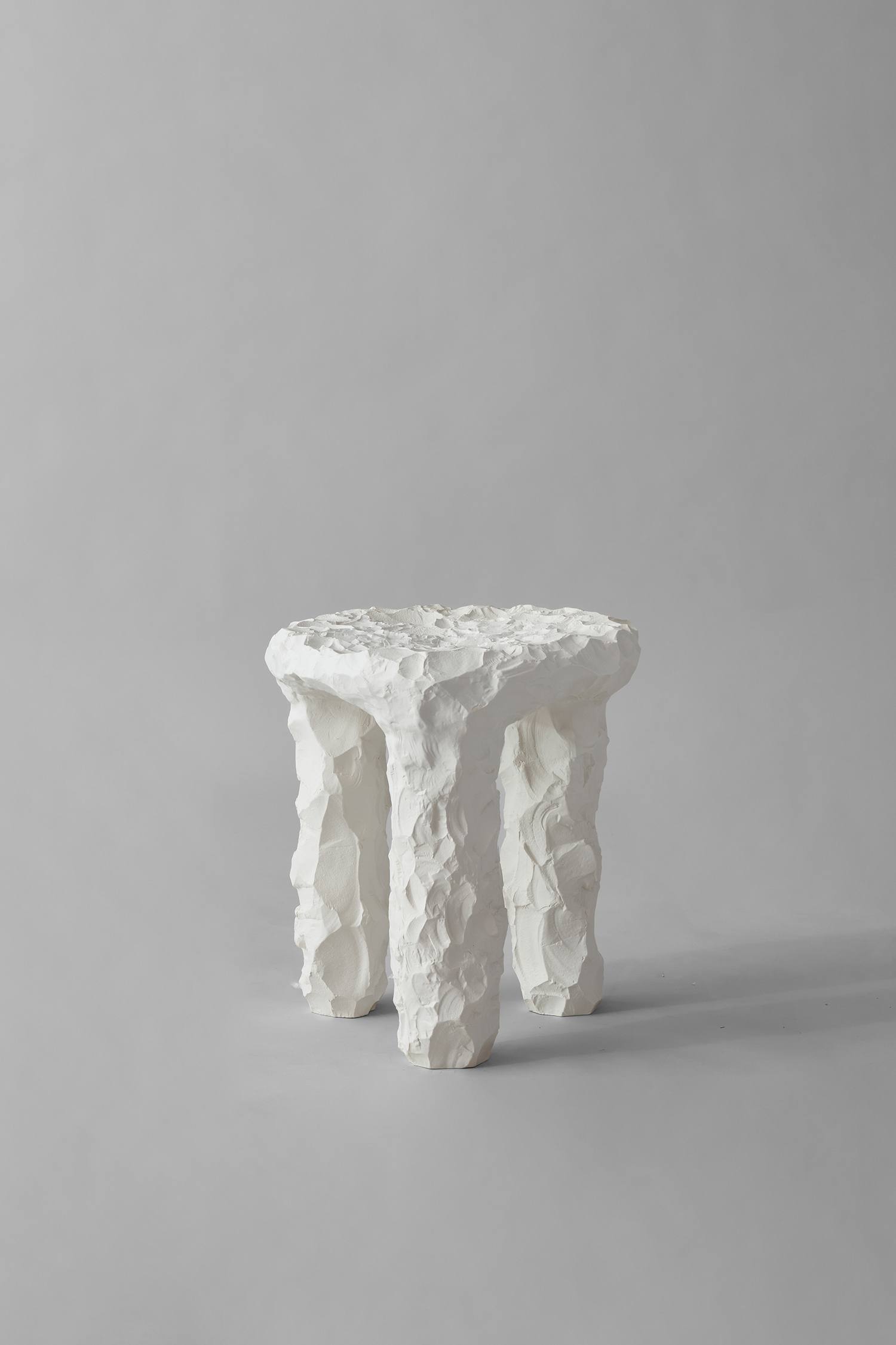 Crockery Stool (A) - White