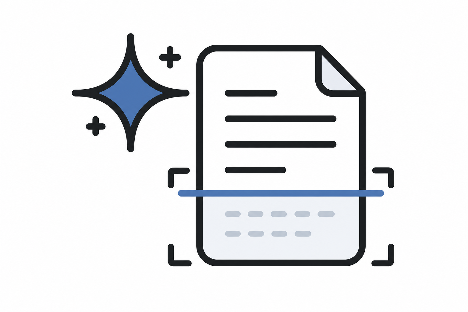AI document scanning icon