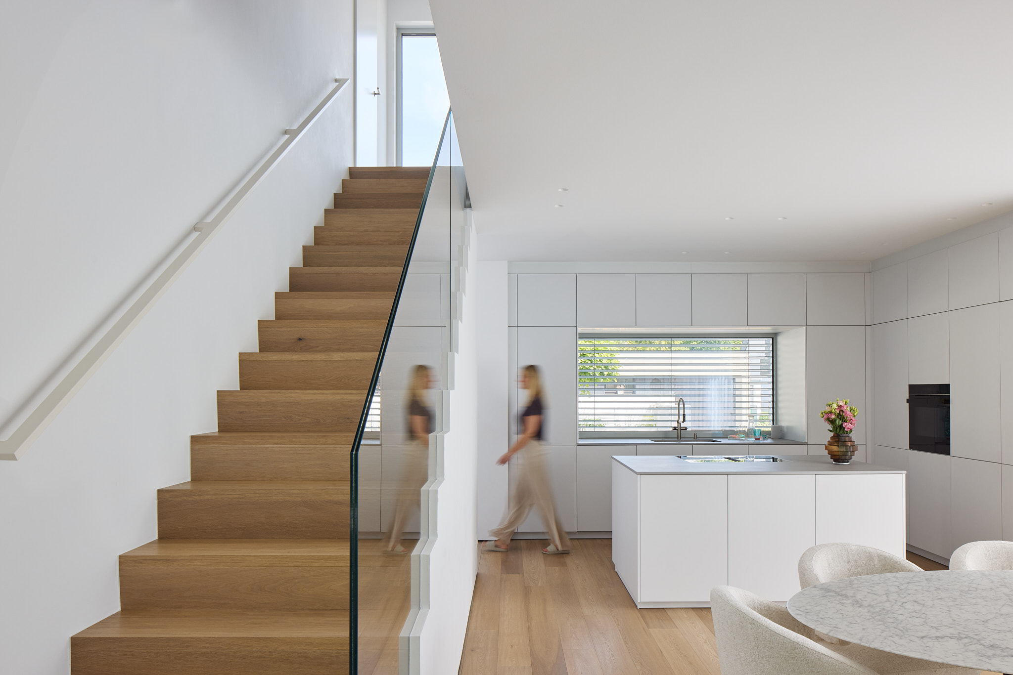Aufstiegsperspektive im Treppenhaus – Treppe als architektonisches Element.