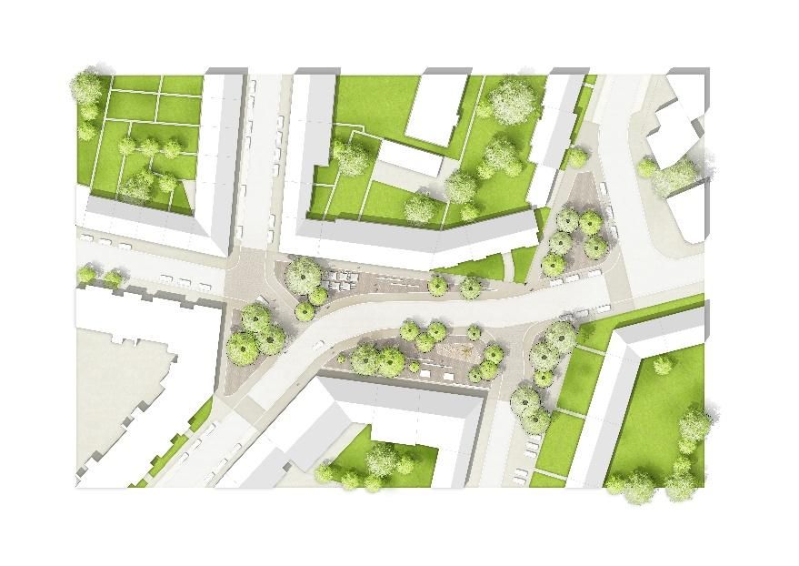 entwurfsvarianten Herler Straße © Kraft.Raum