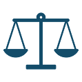 Icono de balanza de la justicia