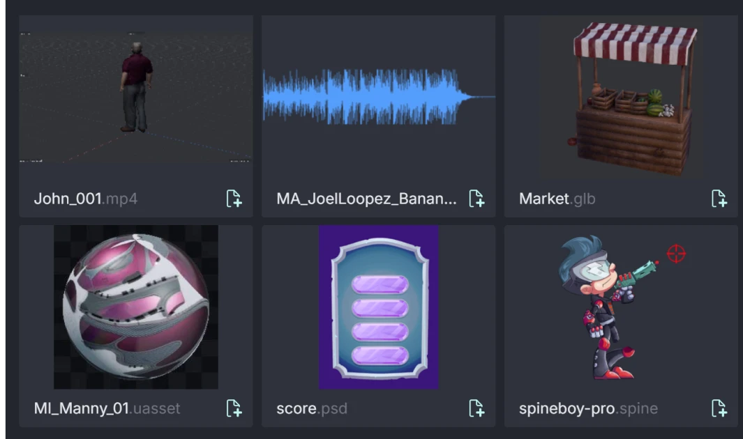 Anchorpoint for Lore, thumbnails