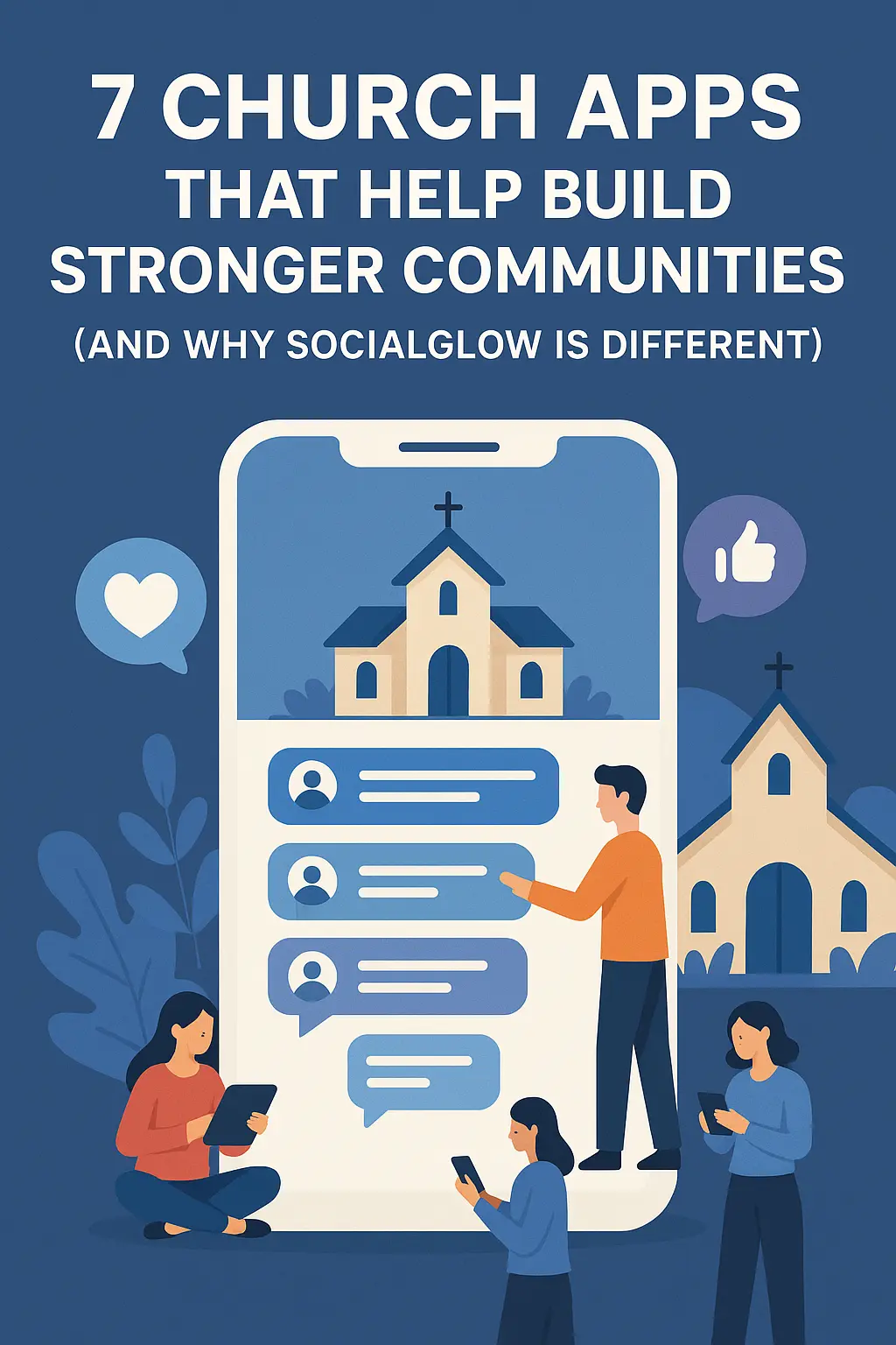 Blog title with social glow icon in the corner