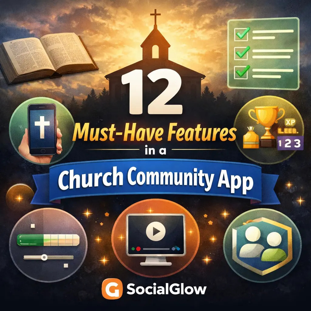 Blog title with social glow icon in the corner