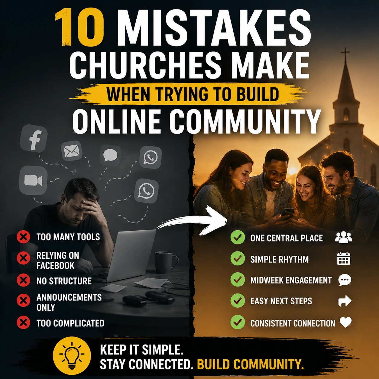 Blog title with social glow icon in the corner