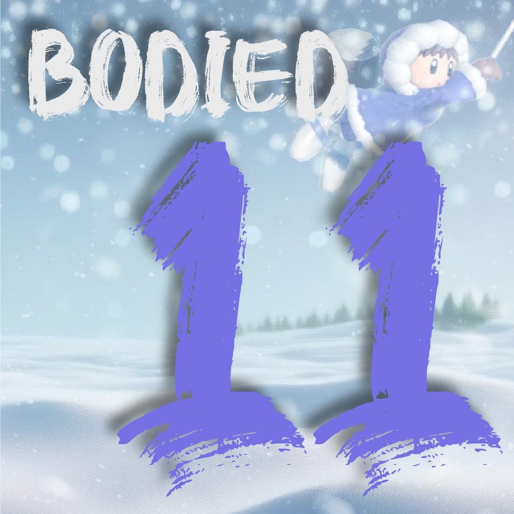 Icon graphic created for Bodied 11 tournament branding.