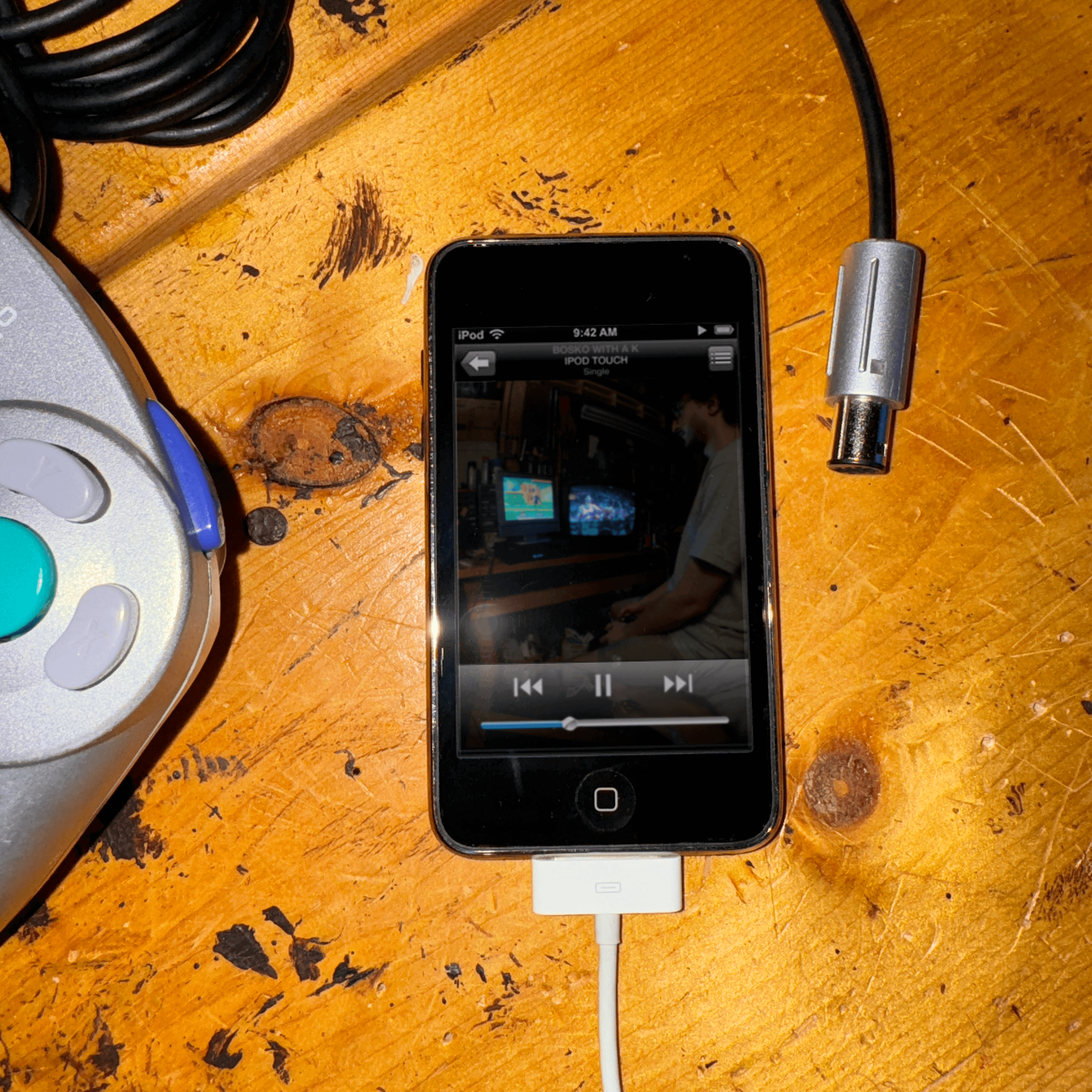 Cover artwork for the single “IPOD TOUCH” by BOSKO WITH A K, my independent artist project [raw and nostalgic]