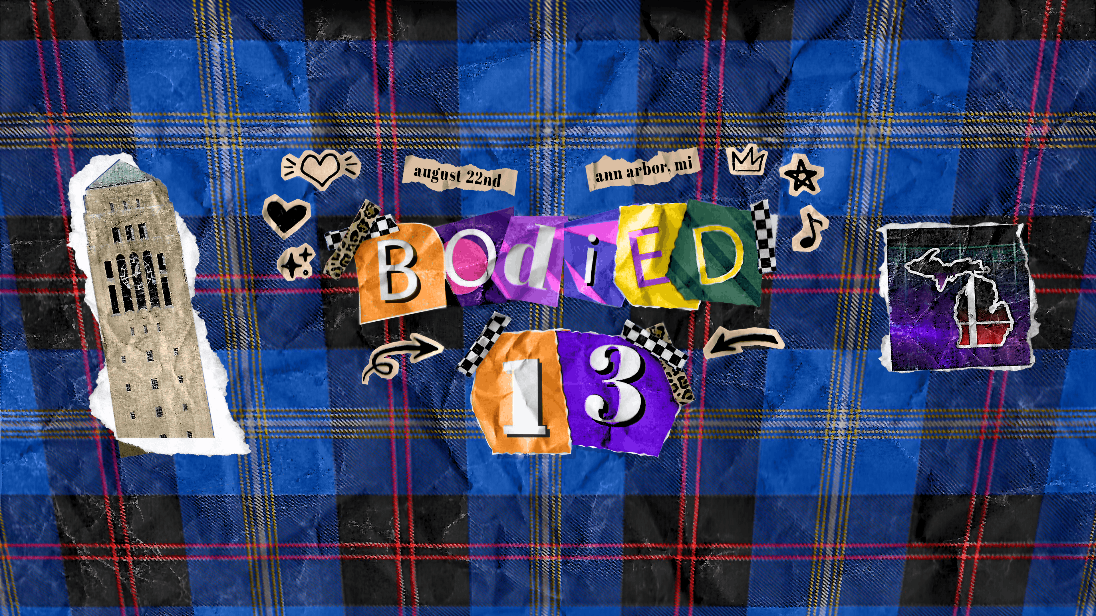 Launch banner and visual identity asset for Bodied 13, PinkPantheress visual inspo