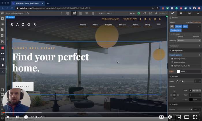 Updating parallax hero background image